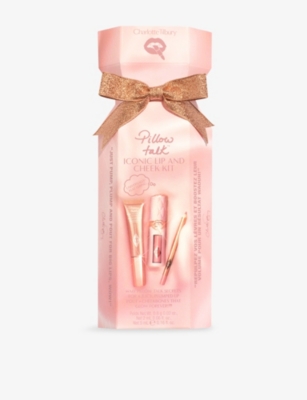 Charlotte Tilbury Lip And Cheek Trio Makeup Gift Set Pillow Talk In Pink