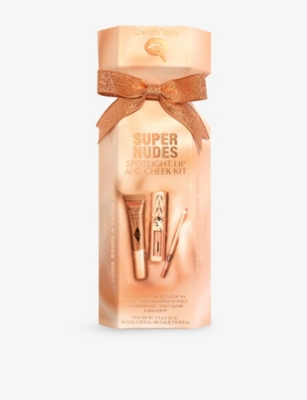 Charlotte Tilbury Super Nudes Spotlight Lip And Cheek Kit In Gold