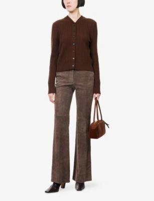 ME AND EM: Micro-Cable Merino-Wool And Cashmere Cardigan