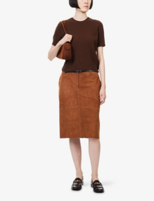 ME AND EM: Micro-Cable Merino-Wool And Cashmere T-Shirt