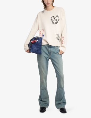 ZADIG&VOLTAIRE: Markuz Brand-Embroidered Cashmere Jumper