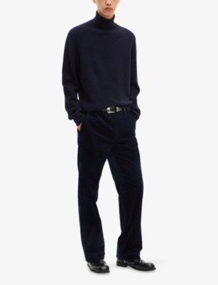 THE KOOPLES: Turtleneck Brand-Embroidered Cashmere-Blend Jumper