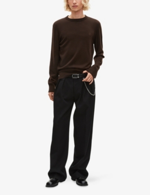 THE KOOPLES: Brand-Embroidered Relaxed-Fit Wool Jumper