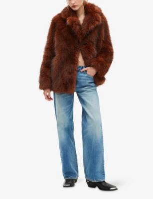 THE KOOPLES: Notch-Lapel Faux-Fur Jacket