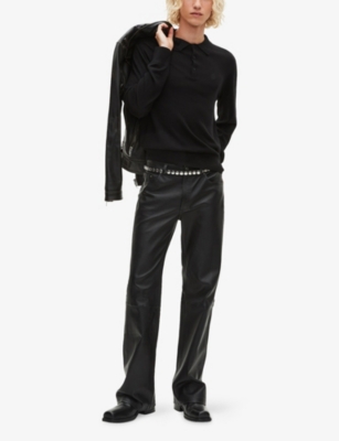 THE KOOPLES: Logo-Embroidered Polo-Collar Wool Jumper