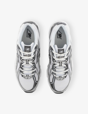 New Balance Mens White Black Silver Metal 740 V2 Mesh Trainers In Silver