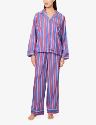 POLO RALPH LAUREN: Madison Stripe Woven Pyjama Set