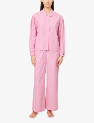 POLO RALPH LAUREN: Stripe Whip-Stitch Cotton Pyjama Set