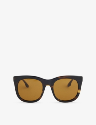 VICTORIA BECKHAM: VB688S Oversized-Frame Acetate Sunglasses