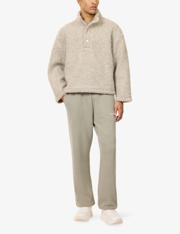 Relaxed-Fit High-Neck Fleece Sweatshirt