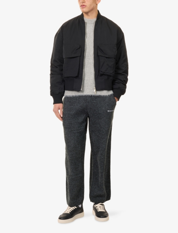 Boxy-Fit Crew-Neck Knitted Jumper