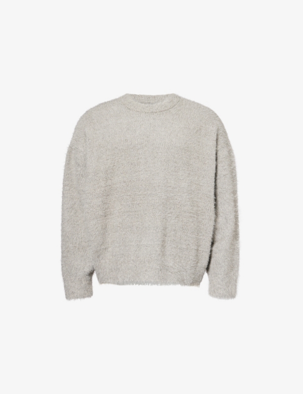 Boxy-Fit Crew-Neck Knitted Jumper