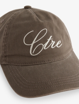 The Couture Club Womens Chocolate Ctre Script Cotton Cap In Brown