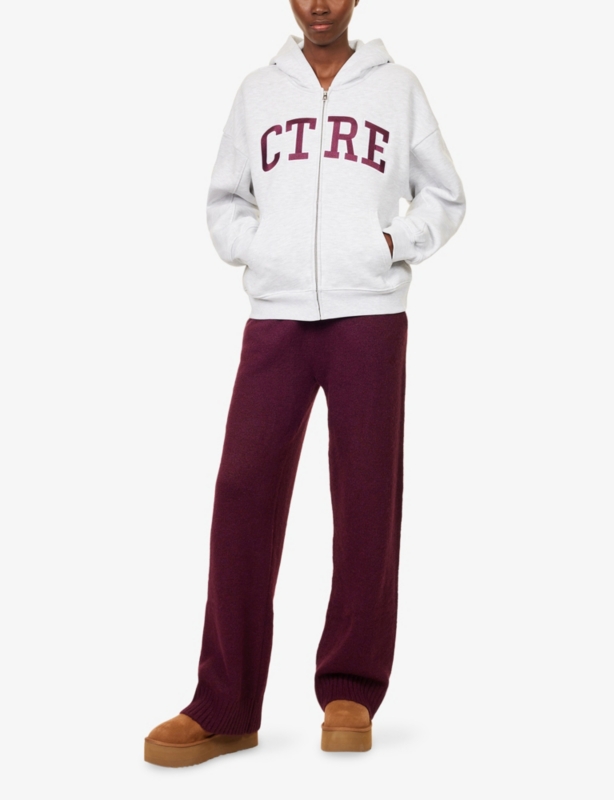 Brand-Patch Relaxed-Fit Cotton-Blend Hoodie