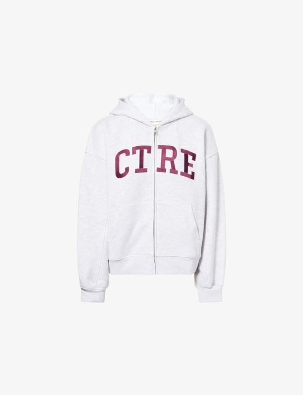 Brand-Patch Relaxed-Fit Cotton-Blend Hoodie