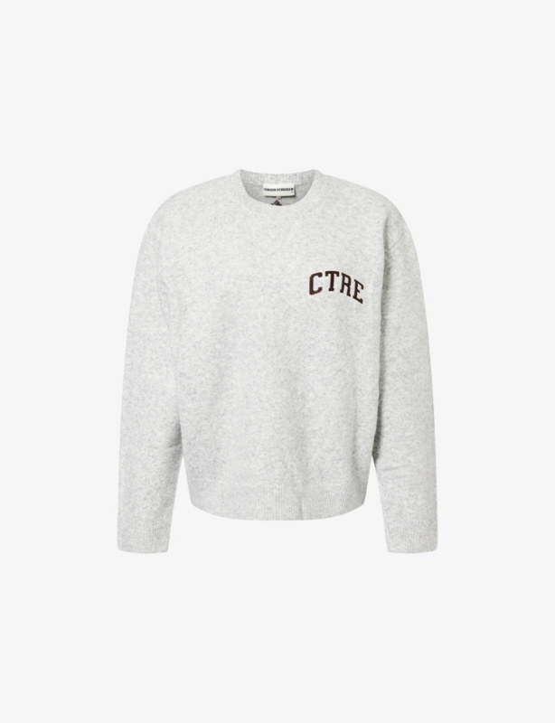 Logo-Embroidered Relaxed-Fit Knitted Jumper