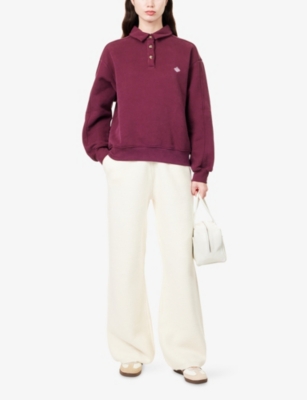 THE COUTURE CLUB: Emblem-Embroidered Cotton Rugby Top