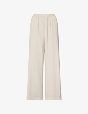 The Couture Club Womens Beige Straight-leg Tailored Woven Trousers In Neutral