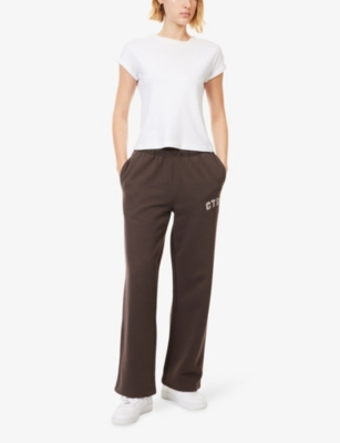 THE COUTURE CLUB: CTRE Straight-Leg Cotton Jogging Bottoms