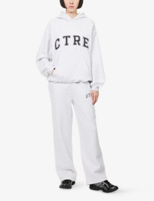 THE COUTURE CLUB: Ctre Straight-Leg Cotton-Blend Jogging Bottoms