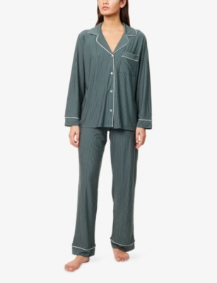 Eberjey Womens  Gisele Printed Stretch-woven Pyjama Set In Multi