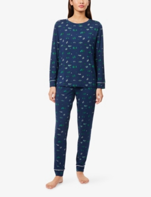 EBERJEY: Gisele Graphic-Print Modal-Jersey Pyjamas