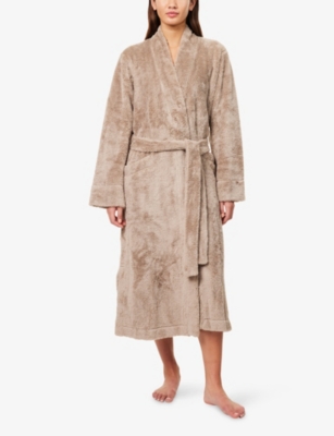 Eberjey Womens Toffee Renew Plush Long Plush Robe Xl In Brown