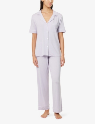 EBERJEY: Gisele Short-Sleeve Stretch-Jersey Pyjama Set