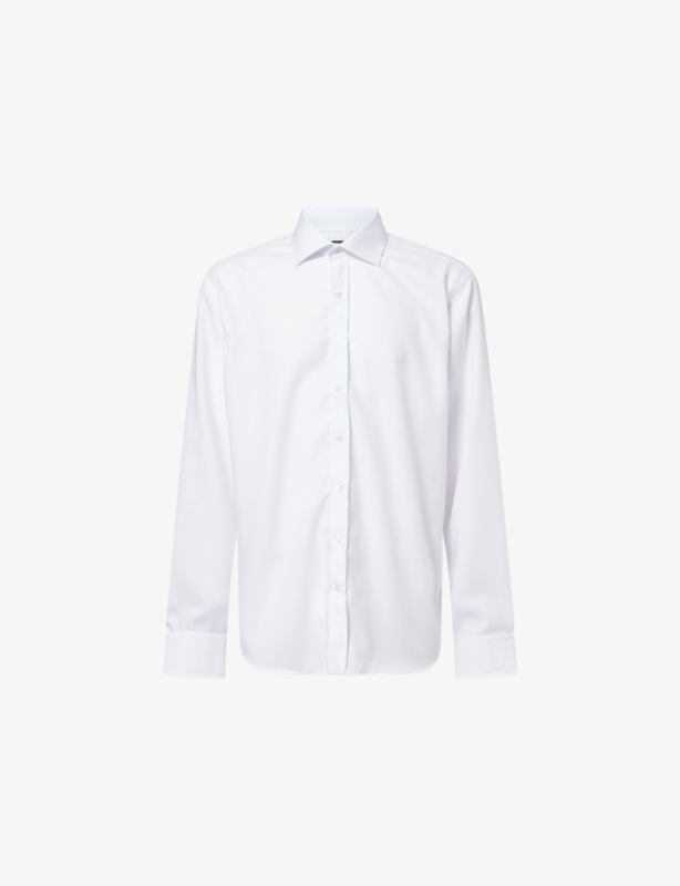 Cut Away Regular-Fit Cotton Shirt