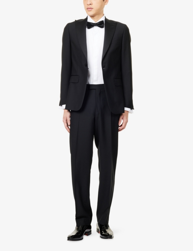Regular-Fit Tuxedo Cotton Shirt