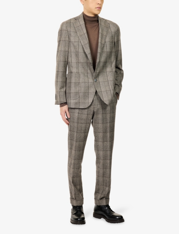 Dandy Turn-Up Wool Trousers