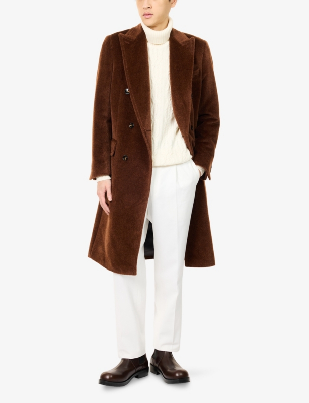 Steven Cable-Knitted Wool Blend Jumper