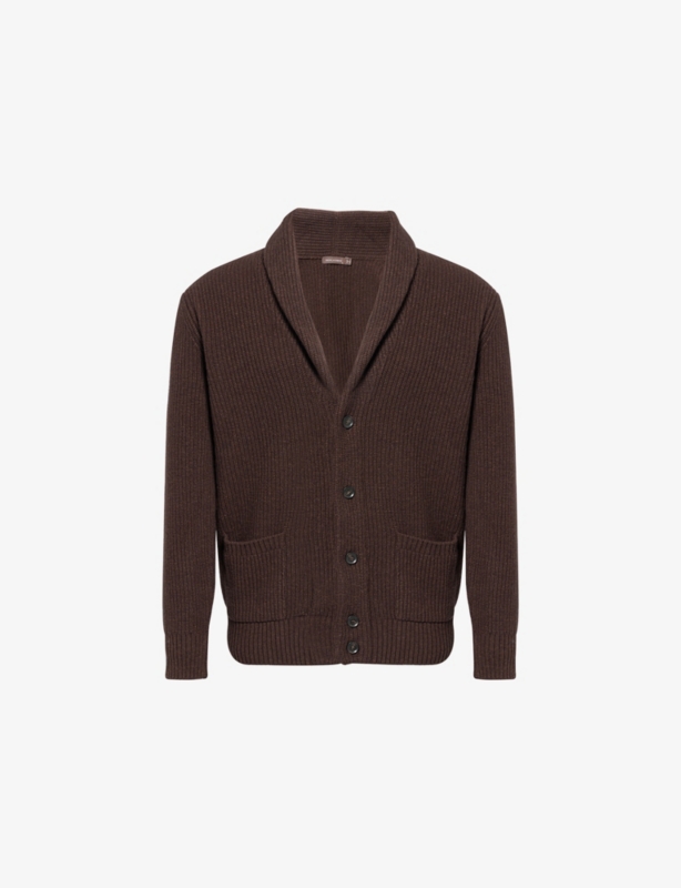 Roland Patch-Pocket Wool Blend Cardigan