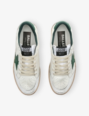 Golden Goose Womens  Ball Star 10502 Leather Trainers In White