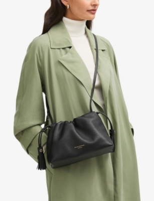 Aspinal Of London Womens  Hudson Leather Cross-body Bag In Black