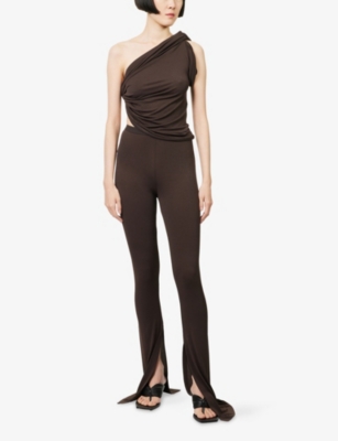 RICK OWENS LILLIES: Anita Draped Jersey Top