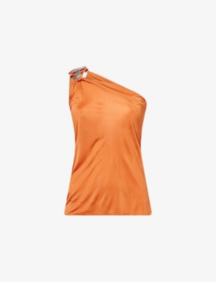 RICK OWENS LILLIES: Hydra Asymmetric Jersey Top