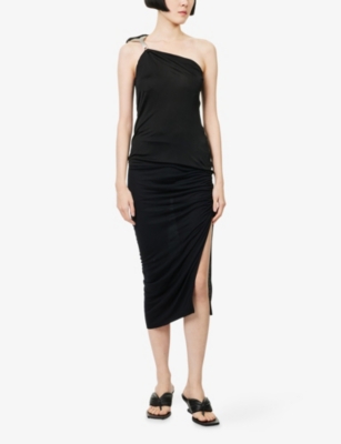 RICK OWENS LILLIES: Hydra Asymmetric Jersey Top
