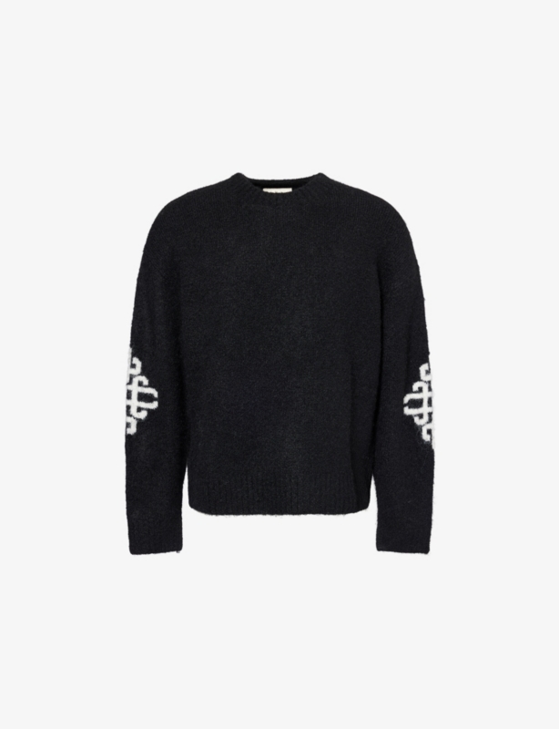 Emblem Brushed Knitted Jumper