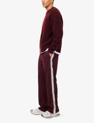 THE COUTURE CLUB: Tape Mesh Straight-Leg Woven Jogging Bottoms