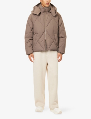 THE COUTURE CLUB: Diamond Quilted Woven Jacket