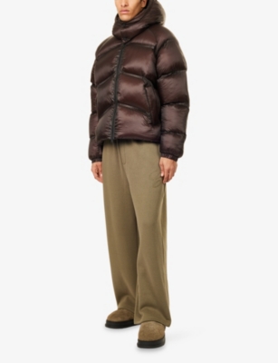 THE COUTURE CLUB: Script Wide-Leg Knitted Jogging Bottoms