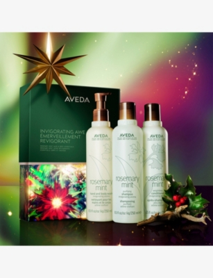 Aveda Invigorating Awe: Rosemary Mint Hair And Body Essentials Set Worth £72