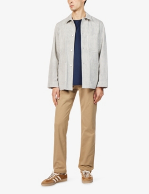 PAIGE: Macneil Straight-leg Cotton-Twill Trousers