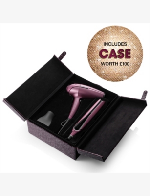 Ghd Delux Hair Dryer And Straightener Gift Set In Cherry Chic
