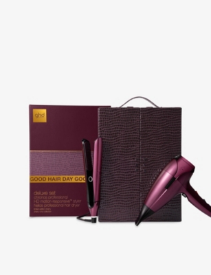 Ghd Delux Hair Dryer And Straightener Gift Set In Cherry Chic