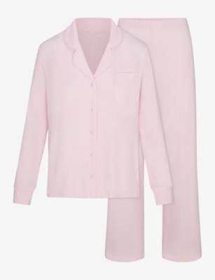 SKIMS: Soft Lounge Rib-Knit Stretch-Modal Sleep Set