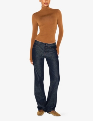 SKIMS: Cotton Jersey Turtleneck Stretch-Cotton Top