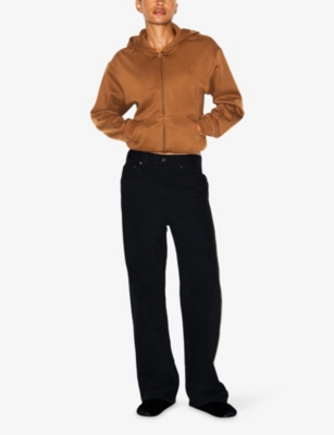 SKIMS: Classic Zip-Up Cotton Fleece Hoody