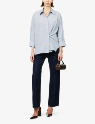 Twp Wp Womens Kent Straight-leg Denim Jeans Indigo Resin In Blue